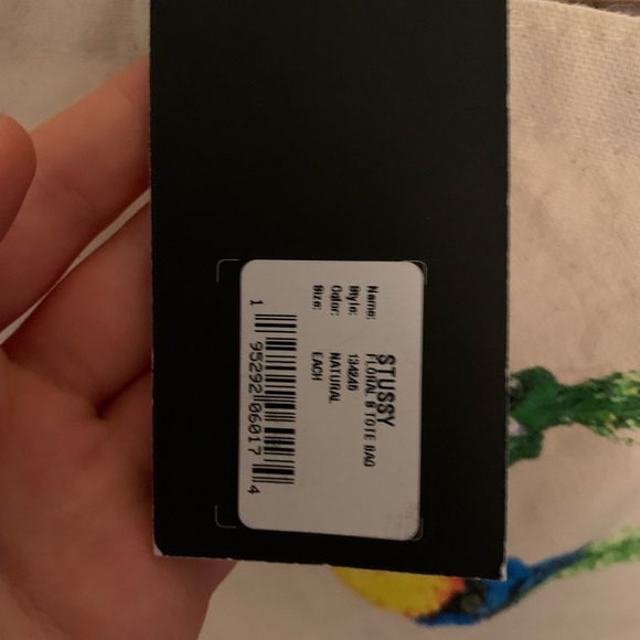 Stussy Floral Canvas Tote Bag - Picture 6 of 6